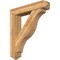 Ekena Millwork Funston Arts and Crafts Rough Sawn Bracket w/ Offset Brace, Western Red Cedar, 8"W x 40"D x 44"H BKT0806X40X44FST03RWR - alternate 1
